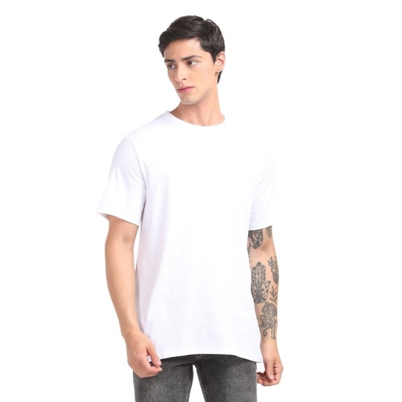 Calvin Klein Men's Smooth Cotton Solid Crewneck T-Shirt Brilliant White